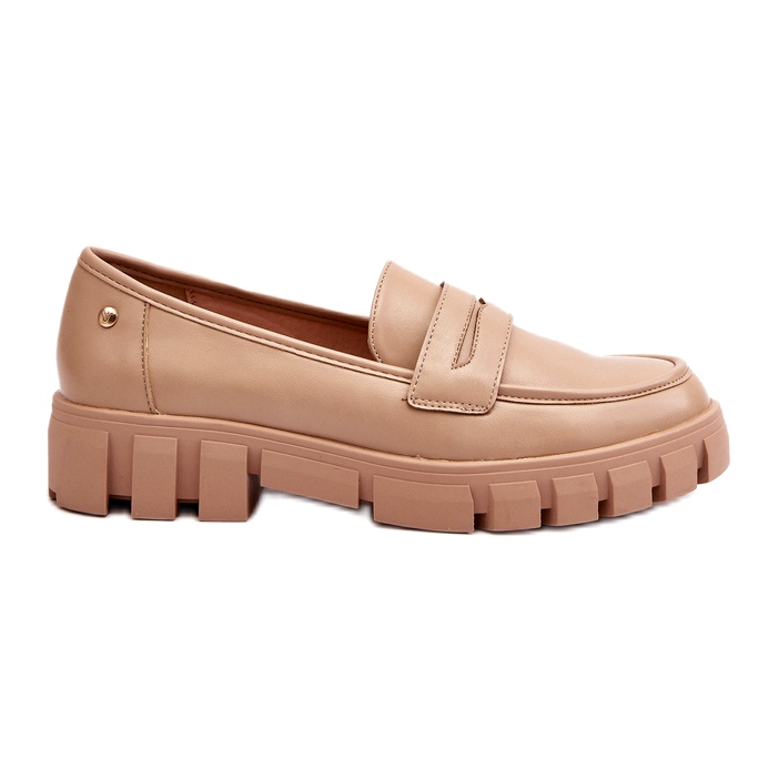 Vinceza Mandis en cuir Eco pour femmes insert beige en cuir