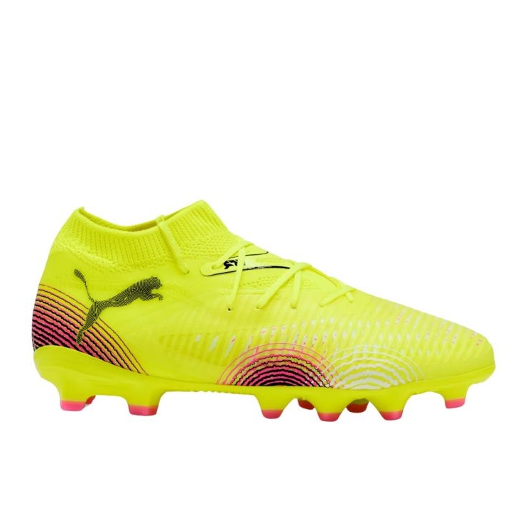 Puma Future 8 Pro FG / AG 108142 03 Chaussures de football jaune Puma Future 8 Pro FG / AG 108142 03 Chaussures de football jaune