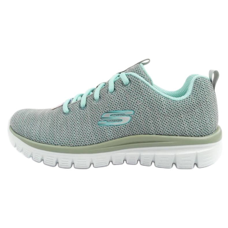 SKECHERS Shoes de fortune torsadées gracieuses 12614 / Gymn gris