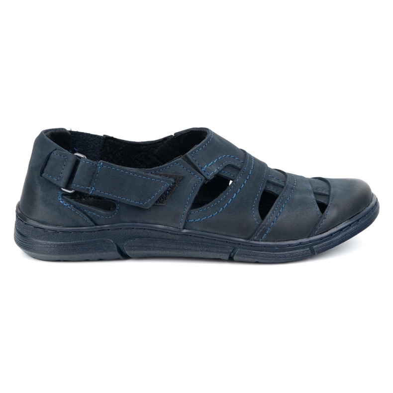 Olivier Chaussures en cuir masculin 54 kz bleu marine léger pour l'été