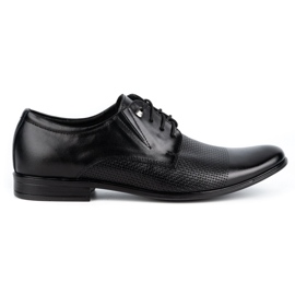Olivier Chaussures élégantes en cuir pour hommes 302T3 noir