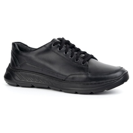 Olivier 928ma chaussures en cuir noir noir décontractées le noir