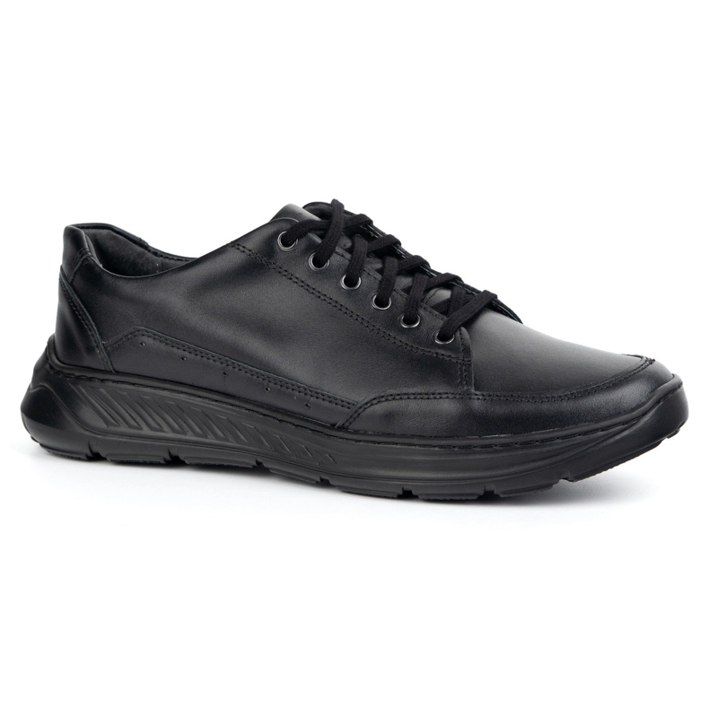 Olivier 928ma chaussures en cuir noir noir décontractées le noir