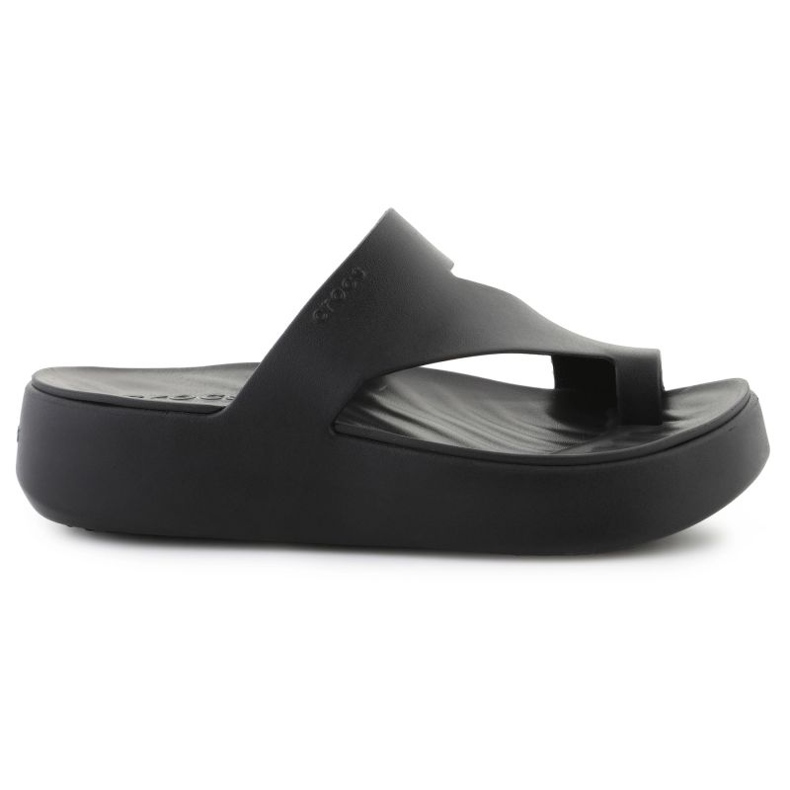 Boucle de plate-forme d'escapade Crocs Flip-Flip Flip 210834-001 le noir
