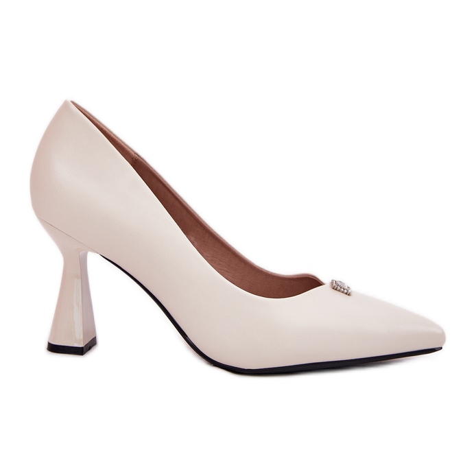 Pompes élégantes sur le beige Vinceza 62222 élégant