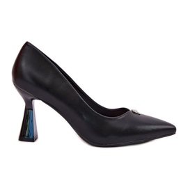 Pompes élégantes sur la broche noire Vinceza 62222