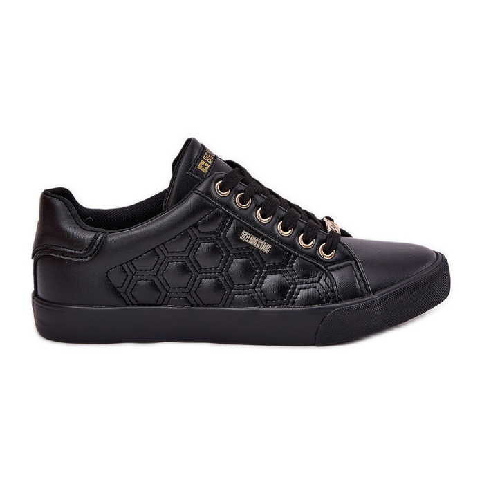 Baskets féminines avec Eco Leather Big Star RR274323 Black le noir