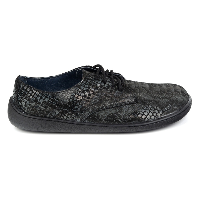 Olivier Femmes aux pieds nus baskets minimalistes 1288pol Black Snake noir