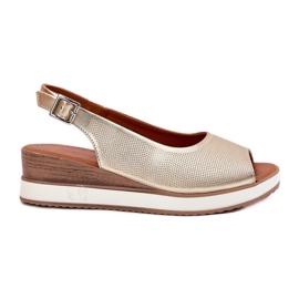 ARTIKER Sandales en cuir pour Anchor Artker 56C2312 Zlotys d'or