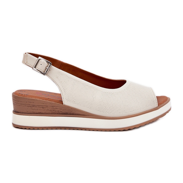 Sandales en cuir sur l'Artiker 56C2316 Light Basic beige