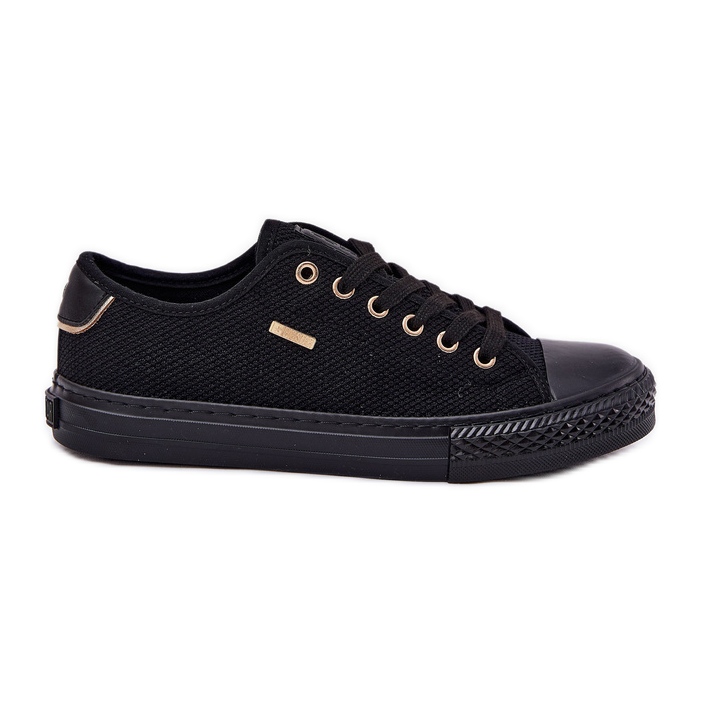 Sneakers matériels pour femmes Big Star RR274765 noir le noir