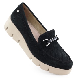 Chaussures en cuir pour femmes pour mariages noirs Filippo 7002