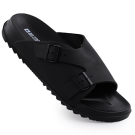 Black Big Star RR174A019 Slippers de plage noire pour hommes