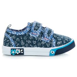 Bona Baskets à fleurs bleu