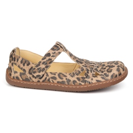 Chaussures aux pieds nus ultra -light olivier 1285 Leopard Leopard Print beige