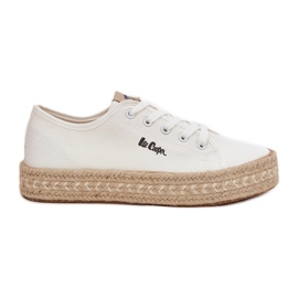 Sneakers pour femmes avec Lee Cooper LCW-25-44-3217 tresse blanc