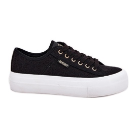 Sneakers pour femmes avec dentelle Lee Cooper LCW-25-31-3439L Black noir