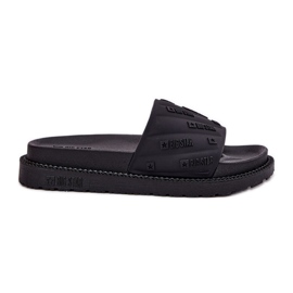 Les tongs pour femmes sur la plate-forme Big Star RR274A540 Black noir
