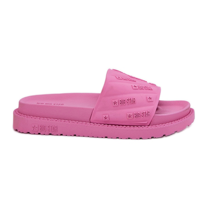 Slippers pour femmes sur la plate-forme Big Star RR274A541 Pink rose