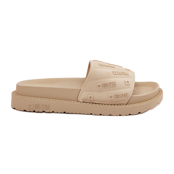 Slippers pour femmes sur la plate-forme Big Star RR274A542 Beige