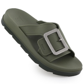 Les tongs de piscine de plage pour femmes avec une pince verte Zaxy RR285075 Les tongs de piscine de plage pour femmes avec une pince verte Zaxy RR285075