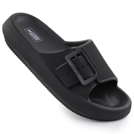 Les tongs sportifs féminins sur une semelle épaisse noire Big Star RR274A571 le noir Les tongs sportifs féminins sur une semelle épaisse noire Big Star RR274A571 le noir