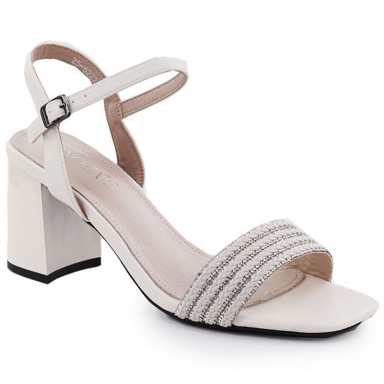 Sandales féminines sur le pilier beige Vinceza 62228
