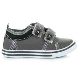 Bona Chaussures Garçon Avec Velcro gris