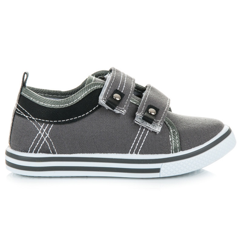 Bona Chaussures Garçon Avec Velcro gris