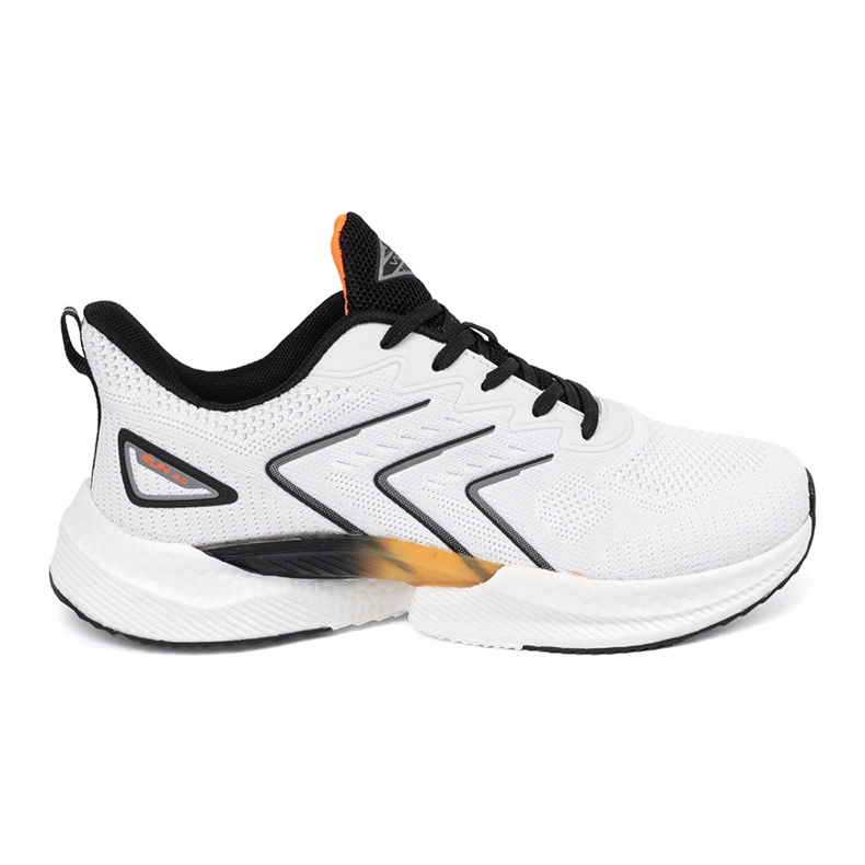 Vico Chaussures de sport pour femmes blanches et blanches avec un élément orange