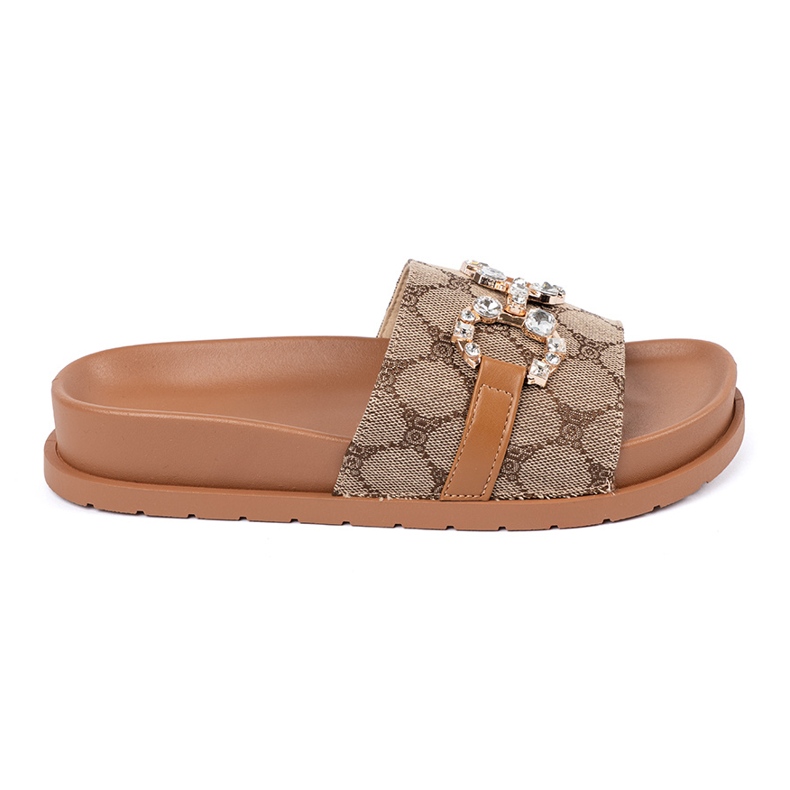 Seastar Flip brun -flops avec décoration
