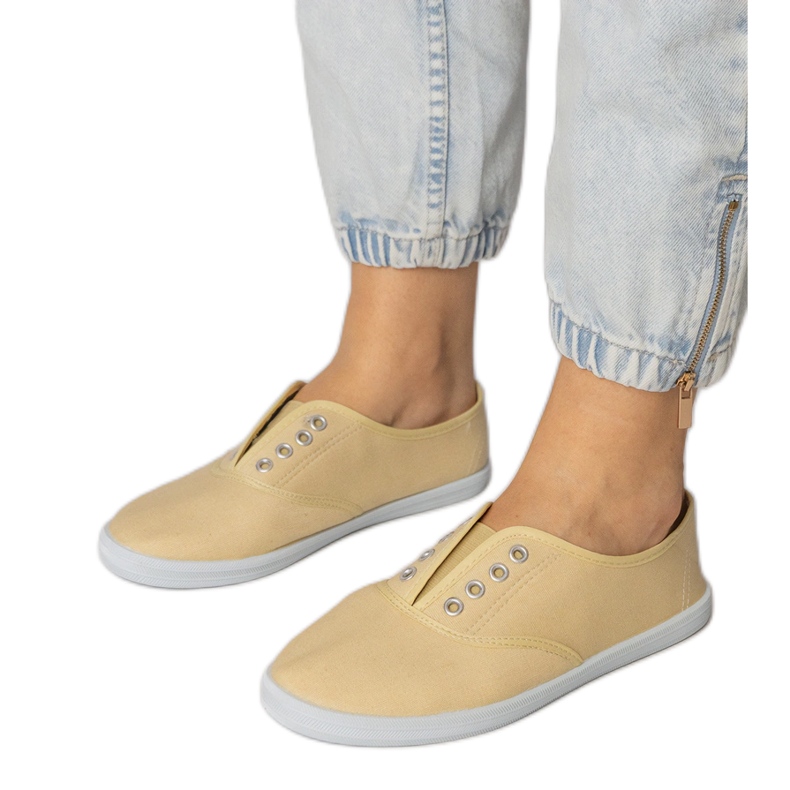 Baskets à enfiler en tissu gris Baskets à enfiler en tissu gris