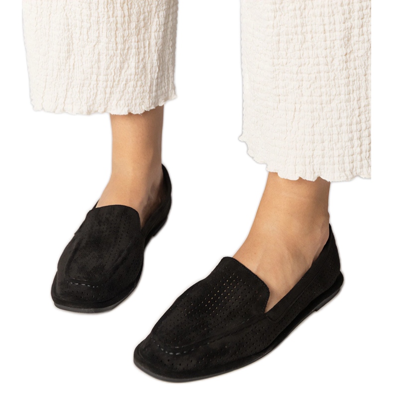 Black Openwork Mandis d'Ekozamsz le noir