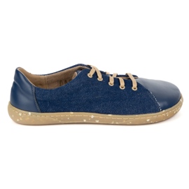 WASAK Chaussures aux pieds nus en cuir minimaliste 0771W Jean bleu marine