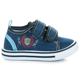 Bona Baskets en jean bleu