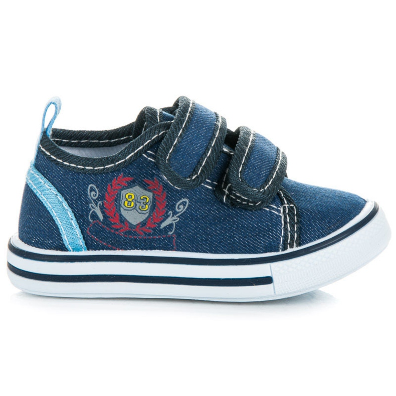 Bona Baskets en jean bleu