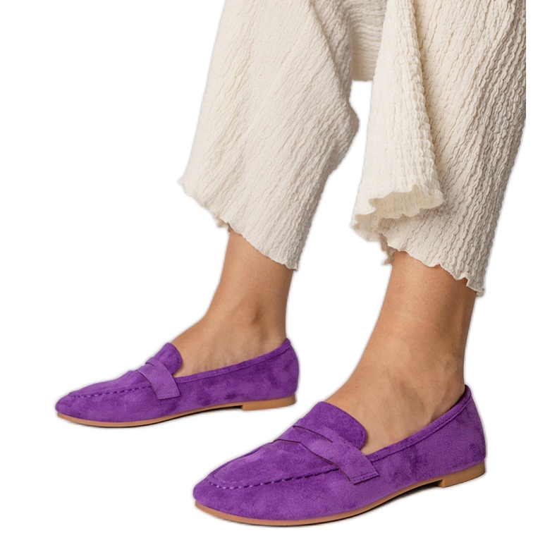 Mocassins élégants violets d'Ekozamsz