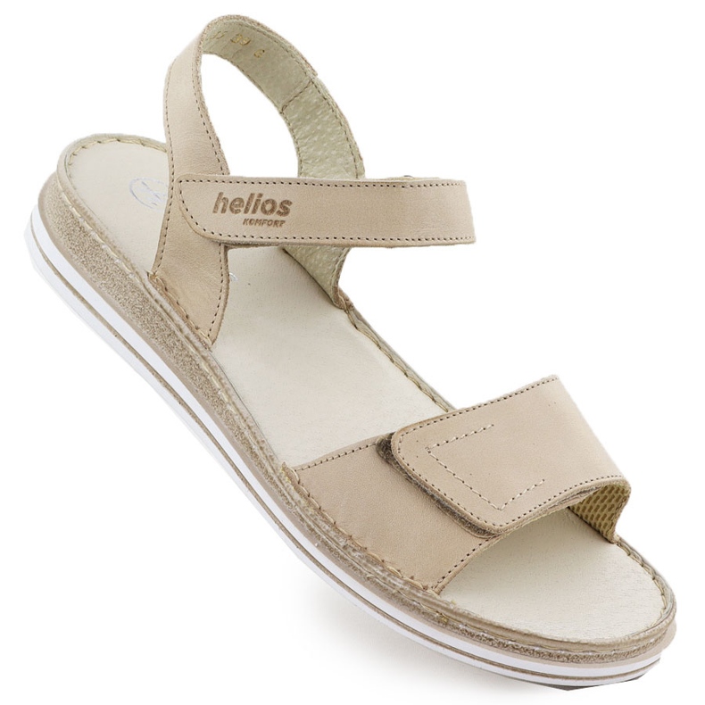 Helios Sandales en cuir féminine pour les hélios beige 155