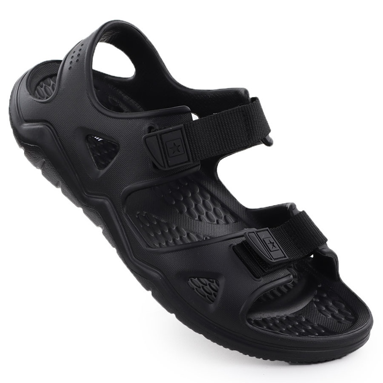 Sandales en mousse légère pour Velcro Black Big Star RR274A512 le noir