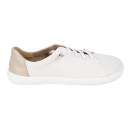 WASAK Chaussures aux pieds nus pour femmes en cuir minimaliste 0771W blanc