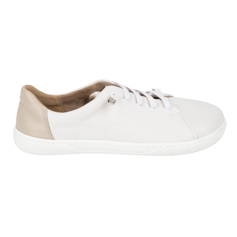 WASAK Chaussures aux pieds nus pour femmes en cuir minimaliste 0771W blanc blanche