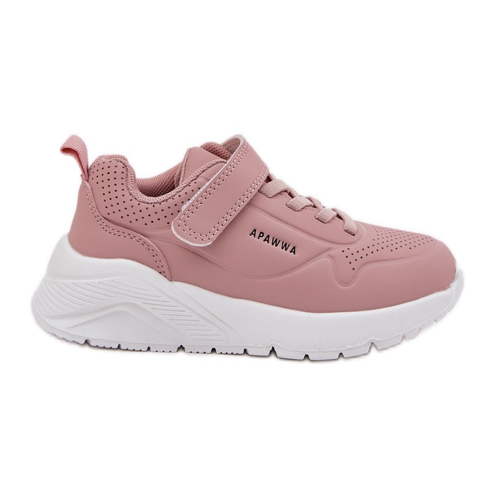 Chaussures de sport pour enfants légers sur la plate-forme rose