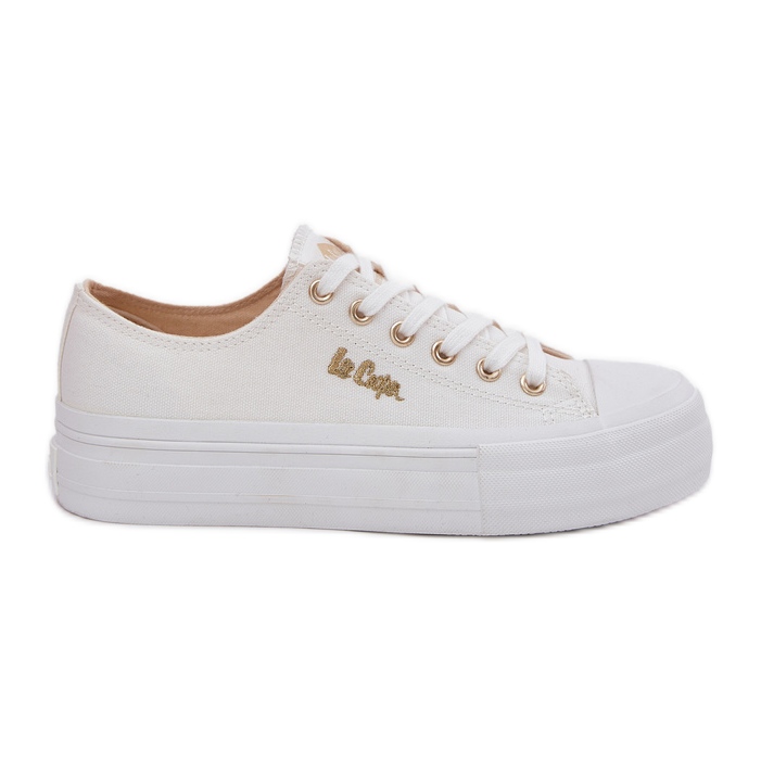 Sneakers pour femmes sur la plate-forme Lee Cooper LCW-25-02-3289 White blanche