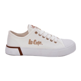 Sneakers de matériel pour femmes Lee Cooper LCW-25-31-3428L White blanc