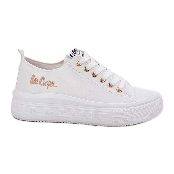 Sneakers pour femmes sur la plate-forme blanche de Lee Cooper LCW-24-44-2462L