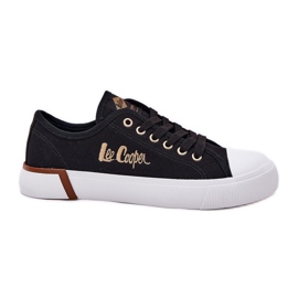 Sneakers matériels des femmes Lee Cooper LCW-25-31-3427L Black noir