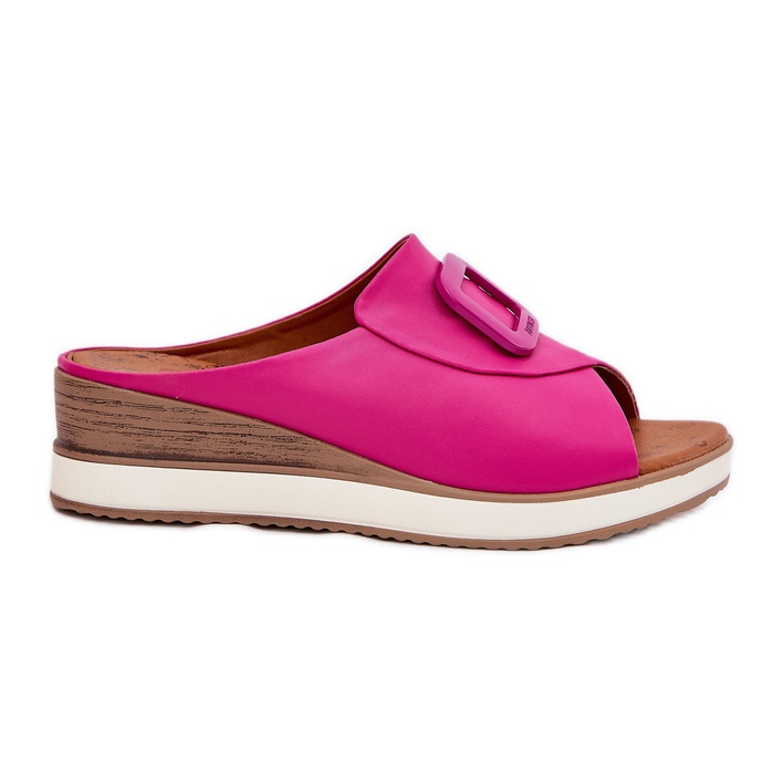 Les tongs en cuir féminin Artiker 56C2147 Fuchsia rose Les tongs en cuir féminin Artiker 56C2147 Fuchsia rose