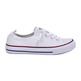 Sneakers de matériel pour femmes Lee Cooper LCW-25-02-3296L White blanc