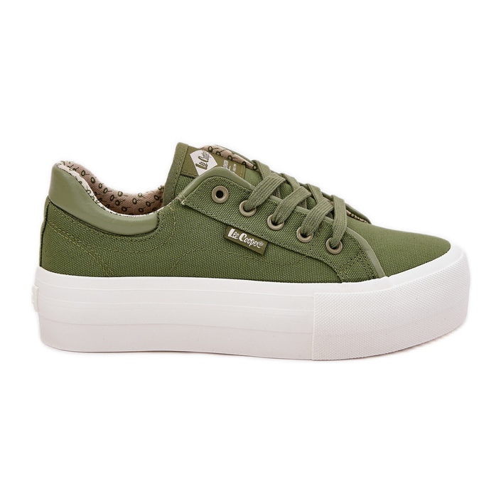Sneakers pour femmes sur la plate-forme Lee Cooper LCW-25-31-3449L Green vert Sneakers pour femmes sur la plate-forme Lee Cooper LCW-25-31-3449L Green vert