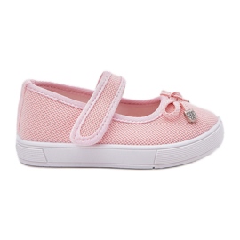 Ballerines pour enfants avec un arc rose